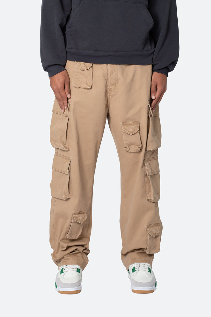 Baggy Cargo Pants - Khaki | mnml | shop now