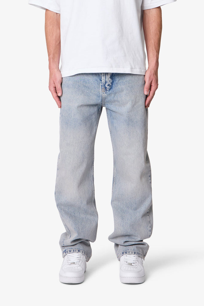 【SURT】MANNISH BUGGY DENIM (LIGHT GRAY)38 Baggy-Denim-Light-Sand-Washed-