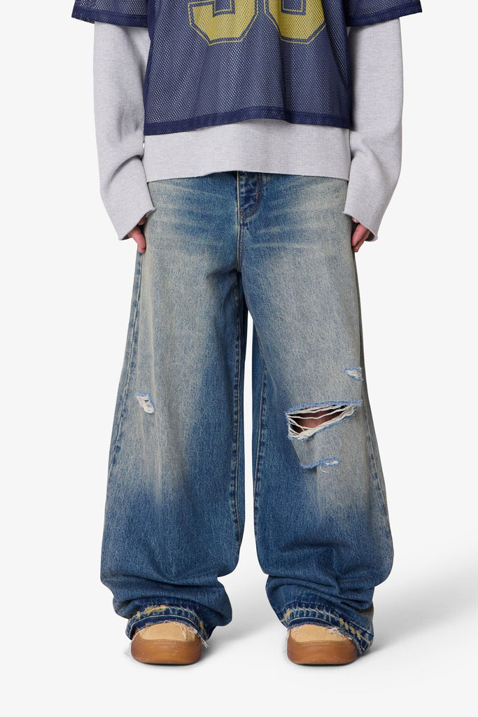 Baggy Rave Denim - Blue | mnml | shop now Baggy Rave Denim - Blue | mnml | shop now