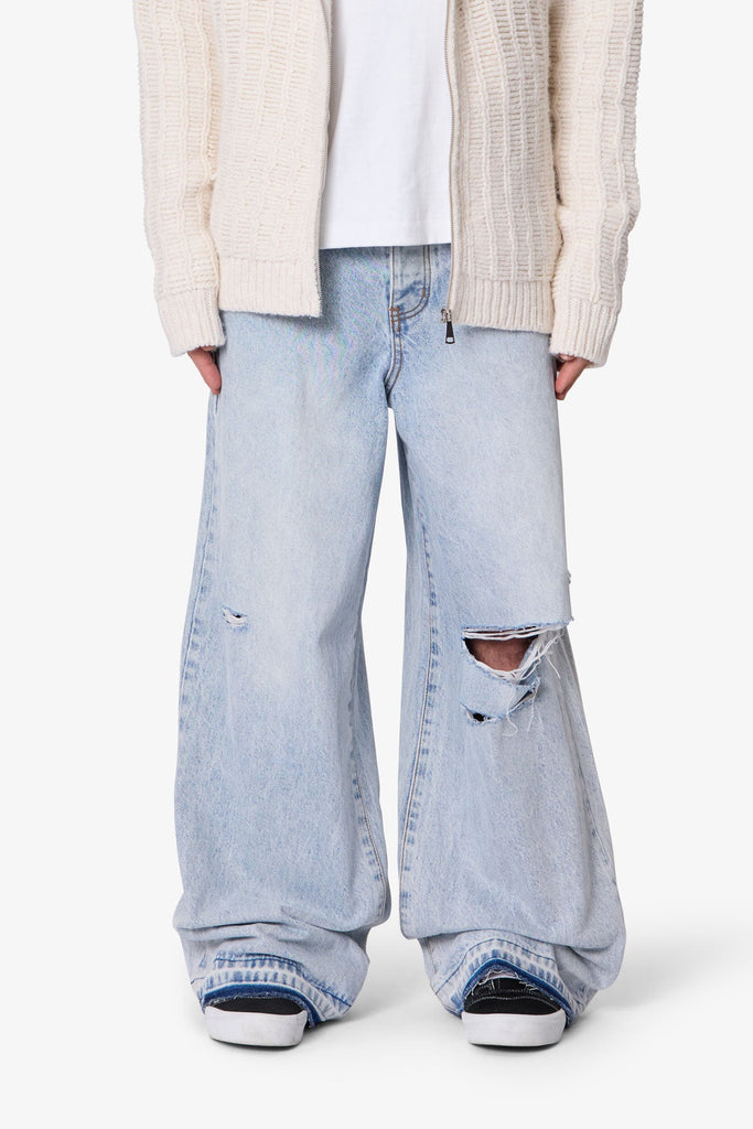 本日限定価格　mnml Baggy Rave Denim Blue Baggy Rave Denim - Light Blue | mnml | shop now