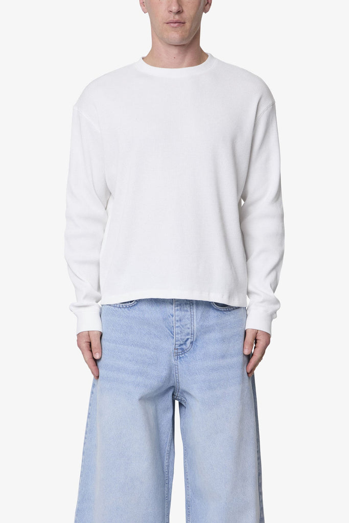 Basic Thermal L/S Tee - White | mnml