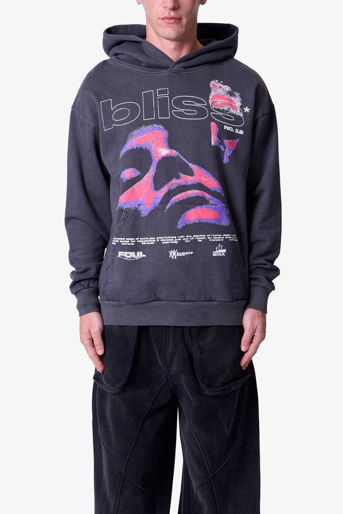 MNML BLISS フーディ パーカー Washed Black 送料込み Bliss Hoodie - Washed Black | mnml | shop now