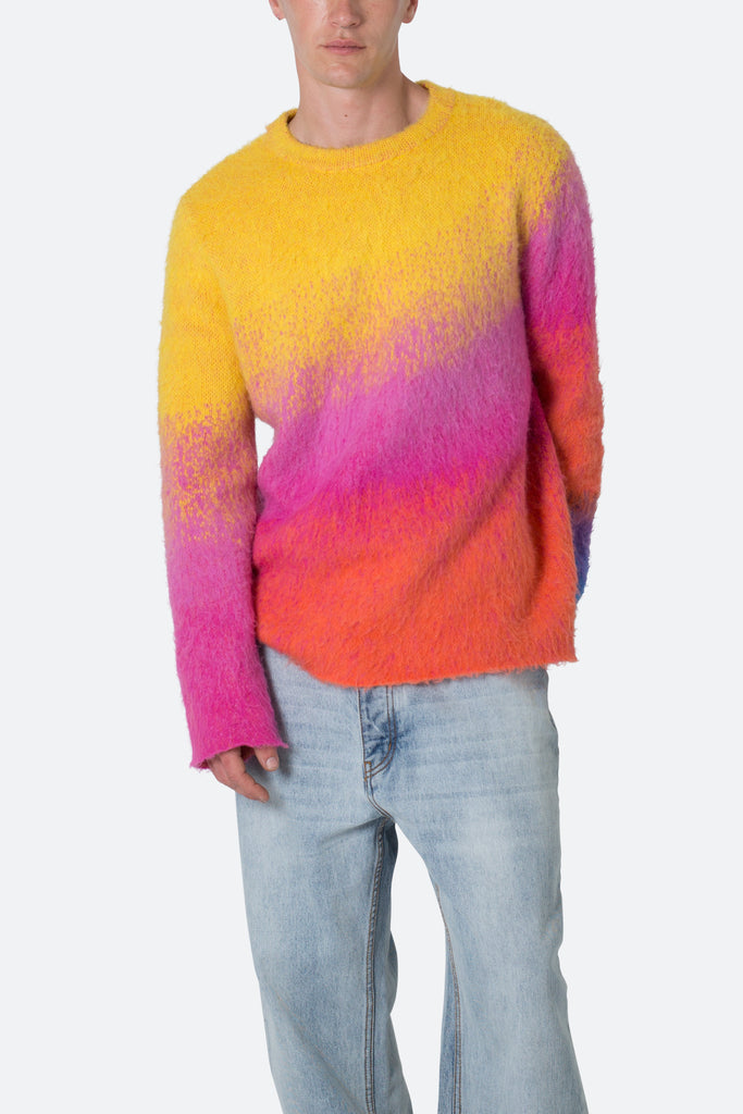 Brushed Gradient Sweater Multi | mnml | shop now