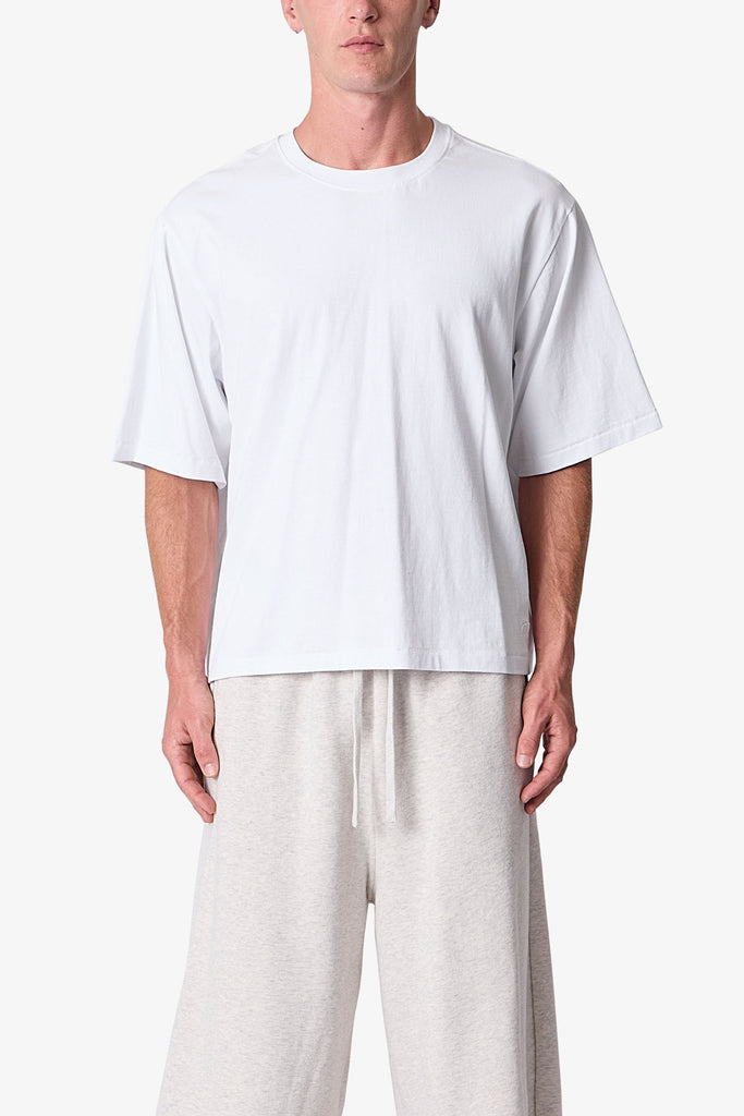 Cropped Tee - White | mnml