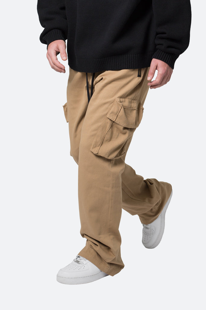 NUTH Khaki Flared Cargo Pants – nuth