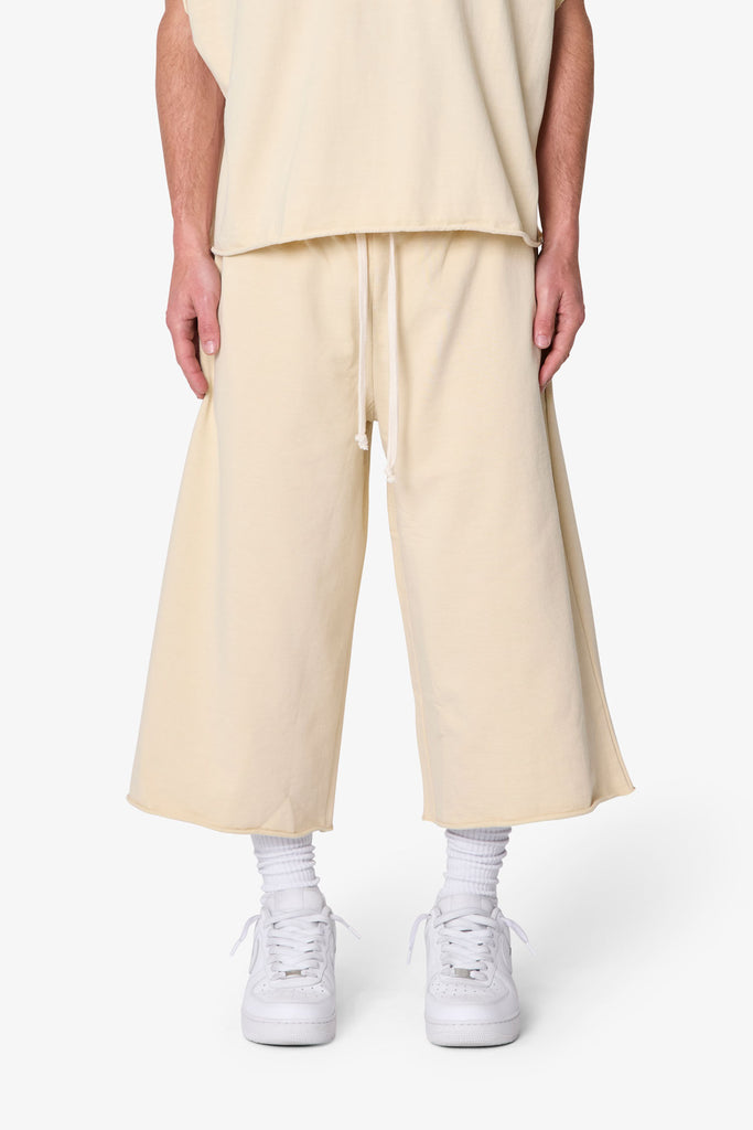 Extra Long Sweatshorts - Off White | mnml