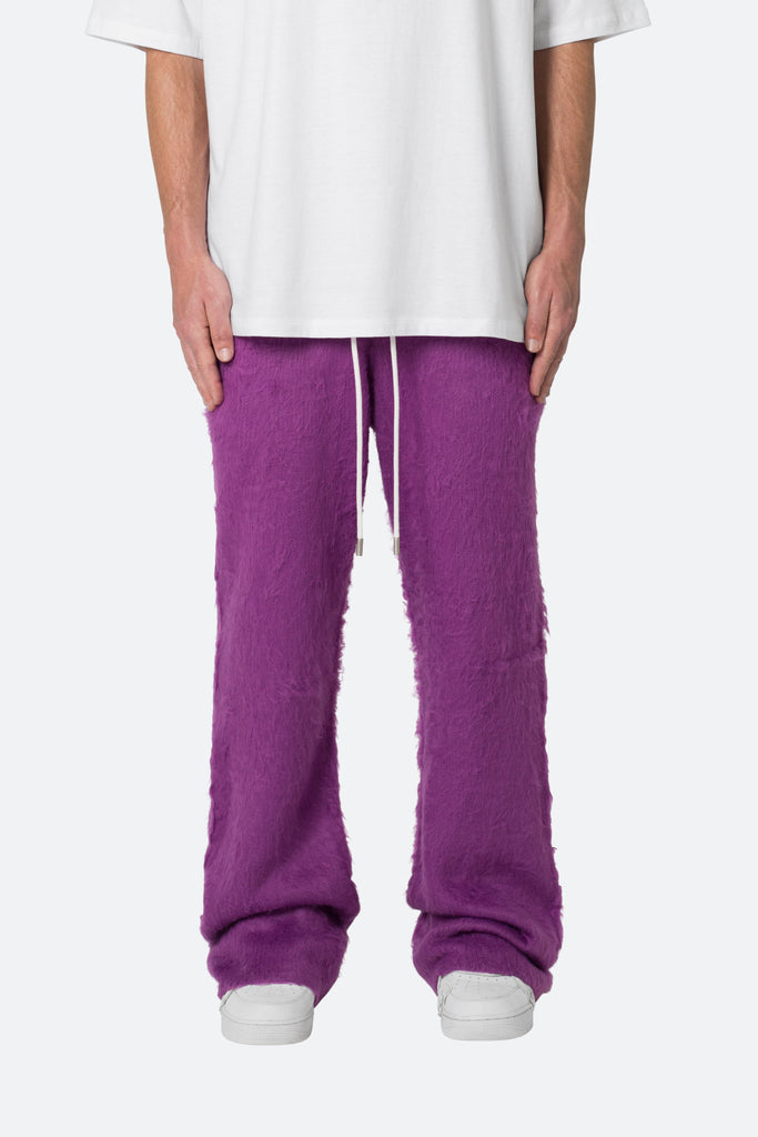 Purple Fuzzy Sweatpants mnml