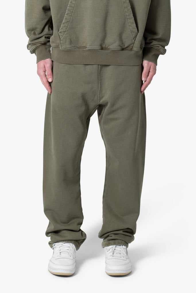 Heavy Relaxed Every Day Sweatpants - Washed Olive, mnml