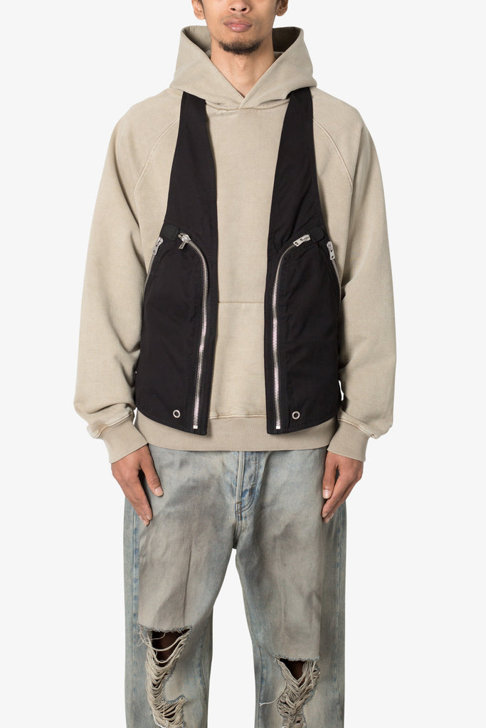 Holster Zipper Vest - Black | mnml | shop now