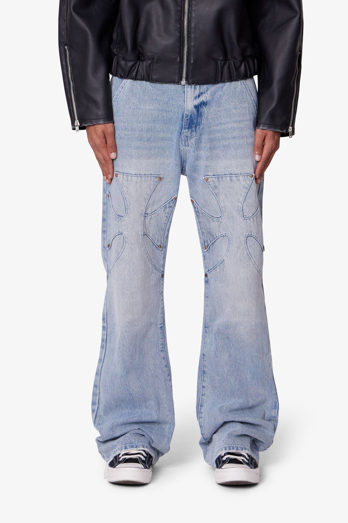 Iron Cross Denim - Blue | mnml | shop now