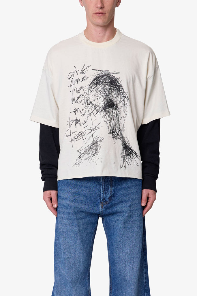 美品 24ss stein PRINT TEE [ LAYERING ] Sanctuary_Layered_T-