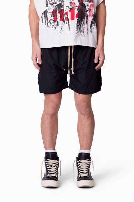 Lightweight Zippered Shorts - Black
