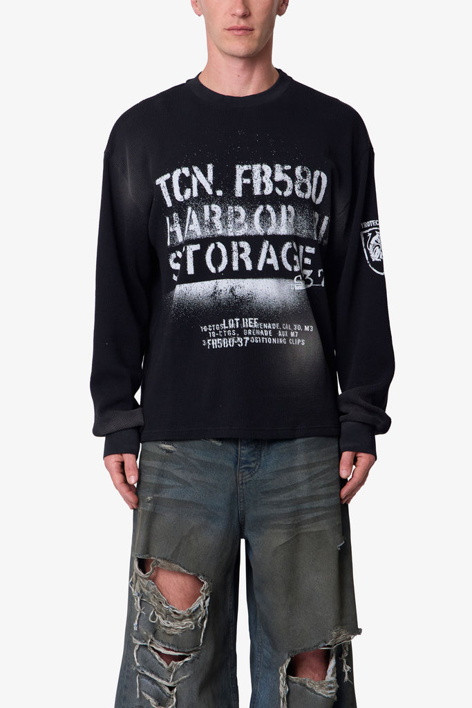 Military Thermal L/S Tee - Black | mnml