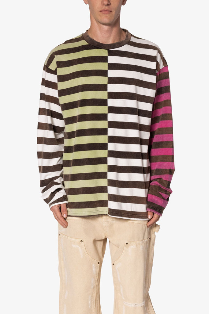 大人気！mnml★マルチ ストライプ L/S シャツ Multi Striped L/S Shirt - Multi | mnml | shop now