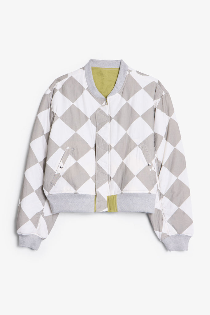 Overwashed Reversible Bomber Jacket - Olive | mnml