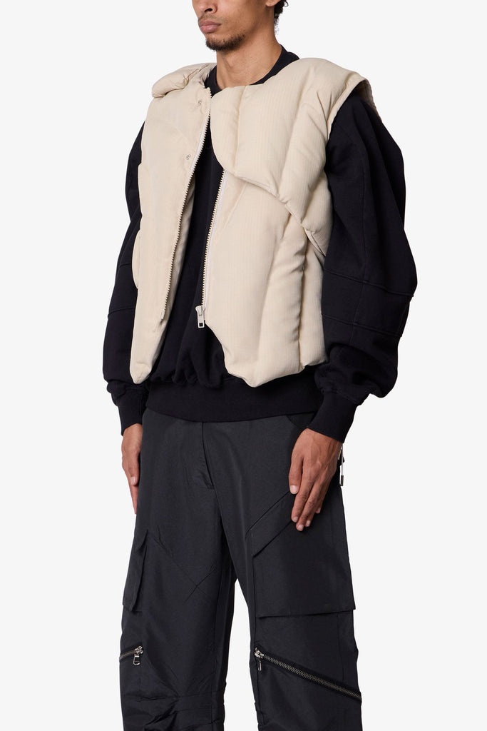 Padded Vest - Off White | mnml