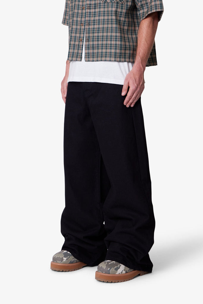 Raw Baggy Rave Denim - Washed Black | mnml | shop now