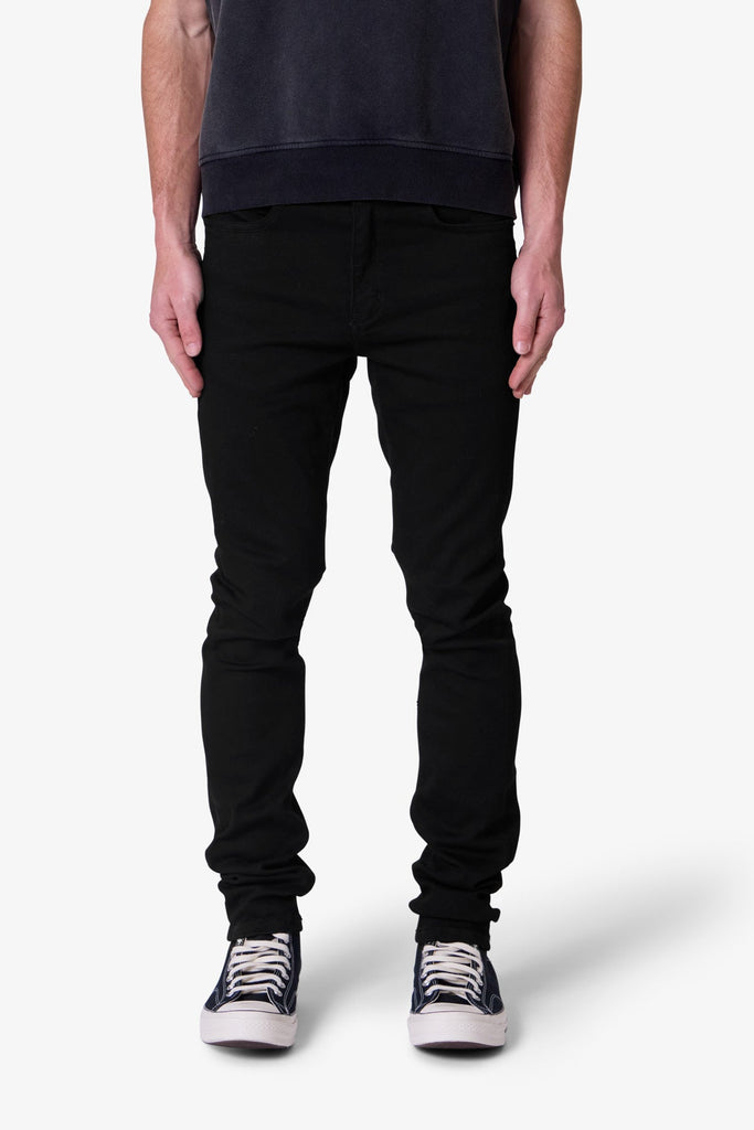 パンツ mnml SKINNY PANTS (D222:BLK) (SIZE:30) Raw Skinny Denim - Rinsed Black | mnml