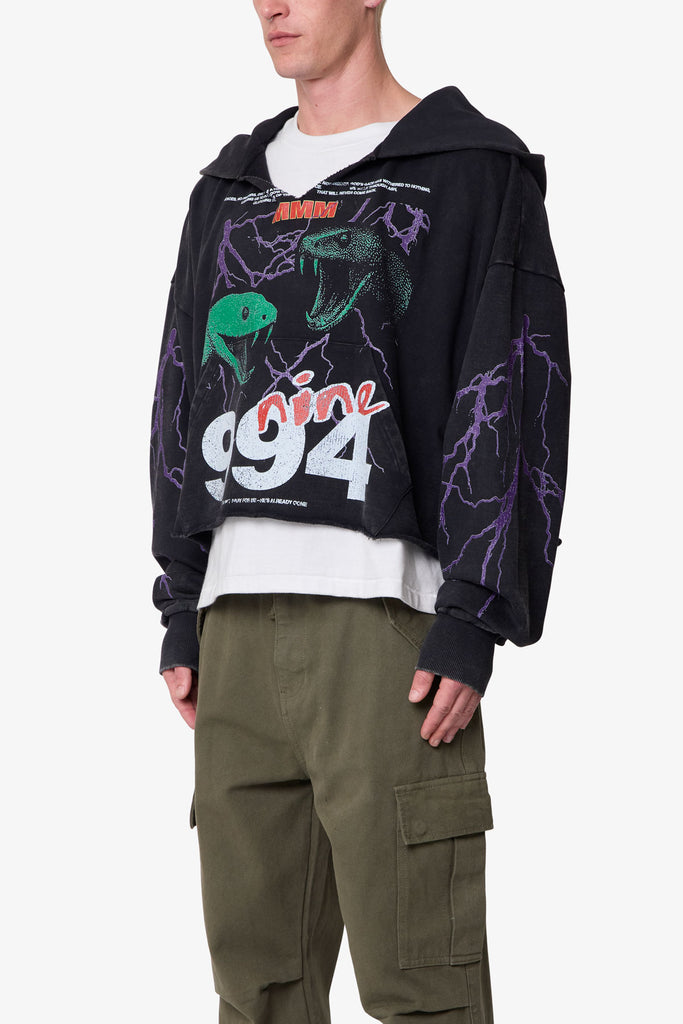 Snake 994 Hoodie - Black | mnml