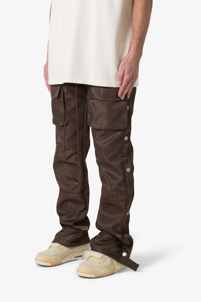 Snap-Front-Cargo-Pants-Brown-