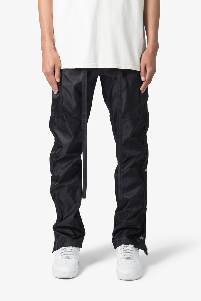 Snap Zipper II Cargo Pants Black mnml shop now