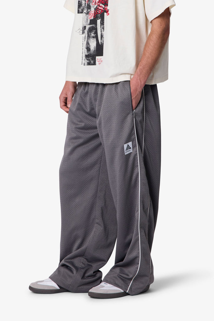 Sport Mesh Track Pants - Grey | mnml