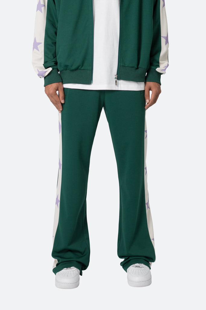 Star Stacked Track Pants Green Mnml Shop Now star-stacked-track-pants-green-mnml-shop-now