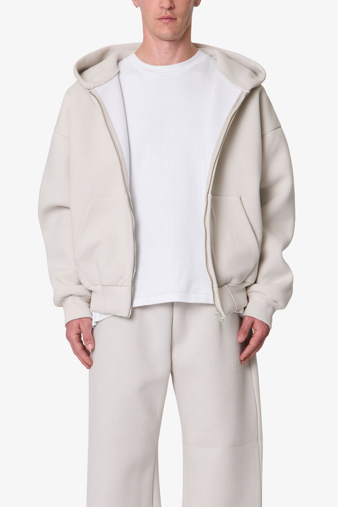Stiff Lounge Zip Up Hoodie - Grey | mnml | shop now