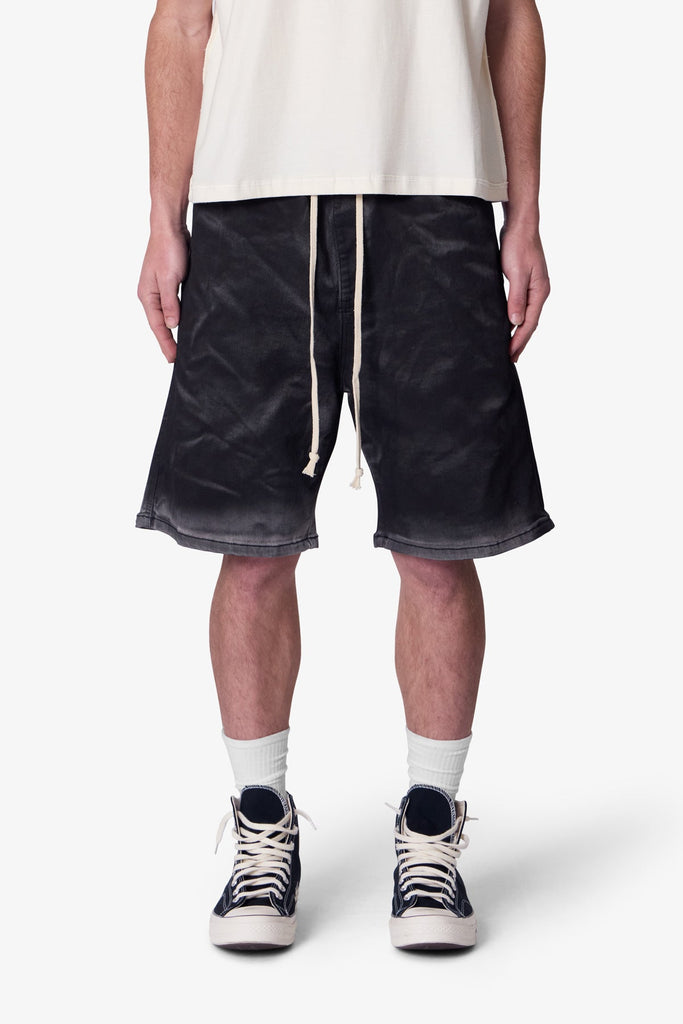 送関込【mnml】STONE CHARRED SHORTS black Stone Charred Shorts - Charcoal Grey | mnml | shop now