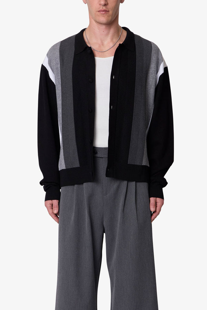 Striped-Collared-Cardigan-