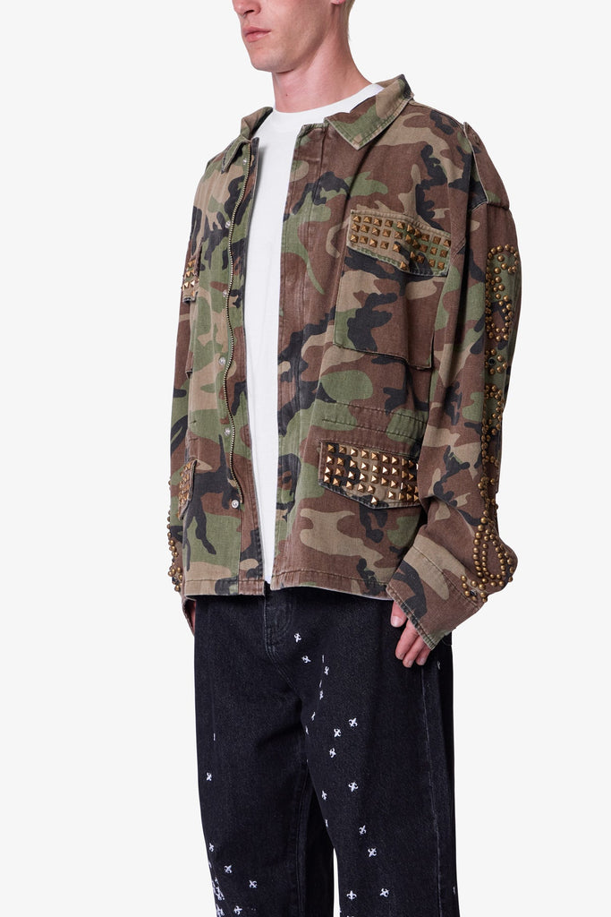 Studded Camo Jacket Camo - Main Image