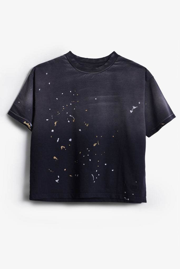 Sun Beat Painter Tee Shirt - Washed Black | mnml