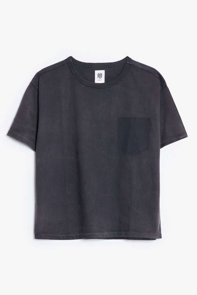 トップス FJ renewal! SUNFADE BLACK POCKET TEE Sunfaded-Pocket-Tee-Washed-