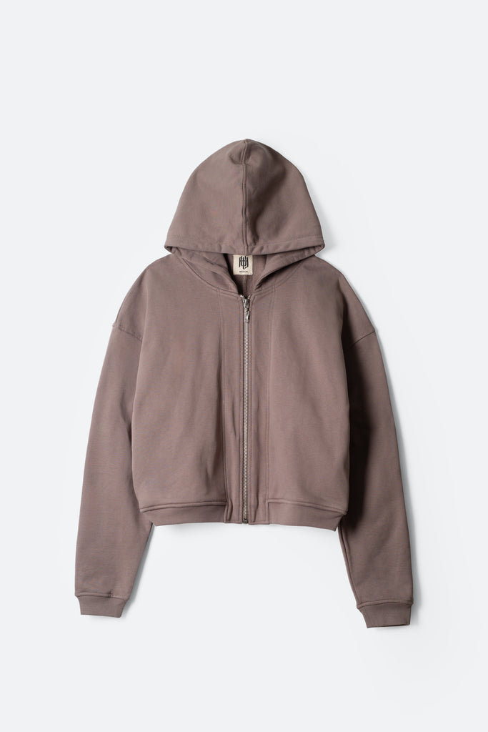 The Perfect Zip Up Hoodie Grace Gray mnml shop now