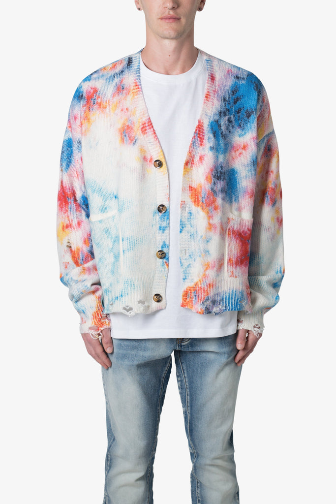 Tie Dye Cardigan Sweater Multi mnml shop now
