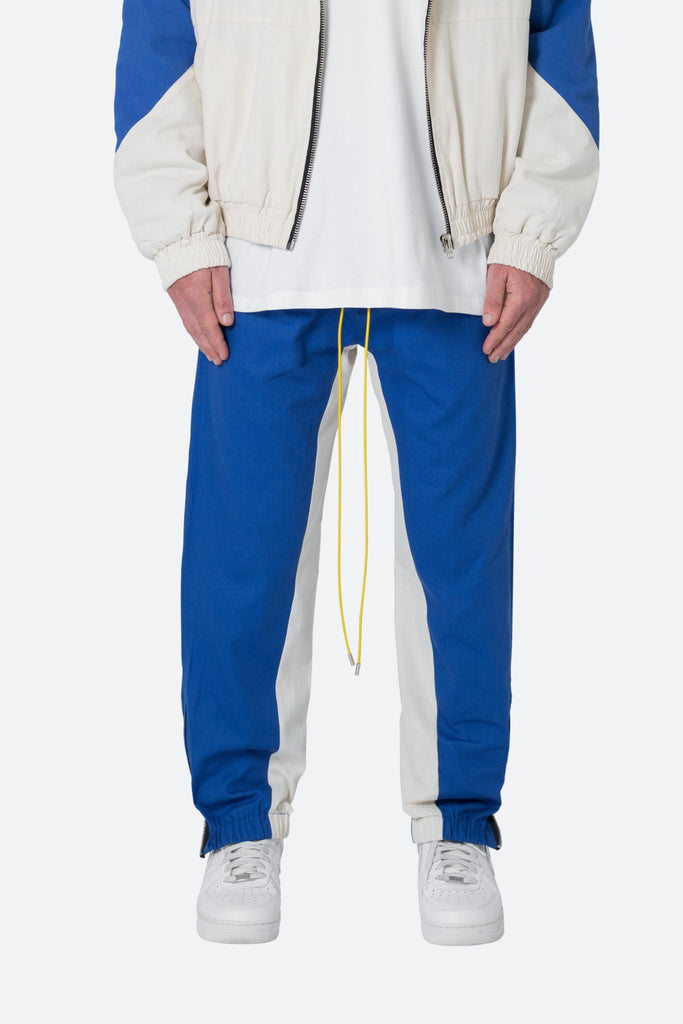 Twill Racing Pants Blue Natural mnml shop now