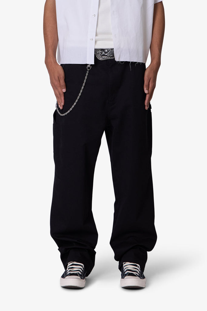 Ultra Baggy Chino Pants - Black | mnml | shop now