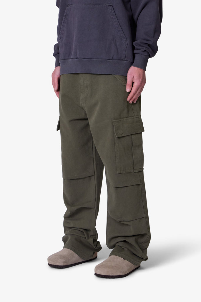 【mnml】RAVE DOUBLE CARGO PANTS BLACK XS Ultra-Baggy-Denim-Cargo-Pants-
