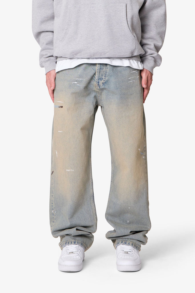 Ultra Baggy Painter Denim - Light Sand Washed Blue | mnml
