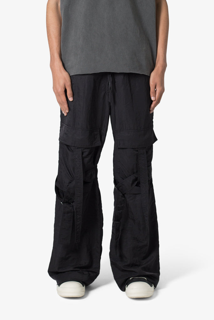 Ultra Baggy Cargo Pants - Black, mnml
