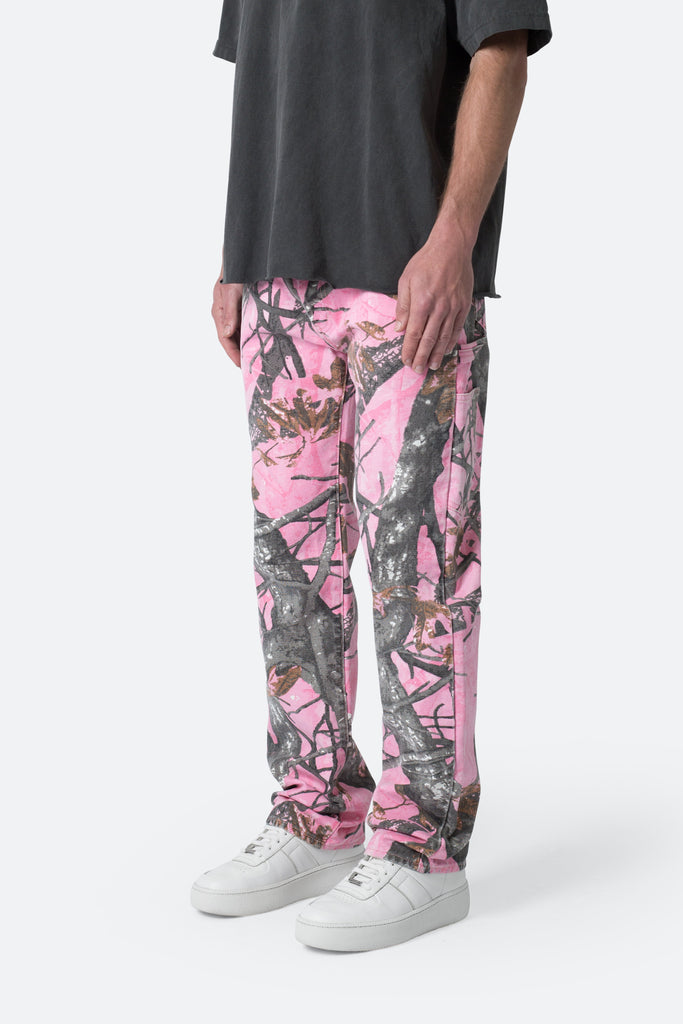Shape Pink Camo Toggle Detail Cargo Pants