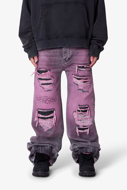 Void Distressed Spray Denim - Black