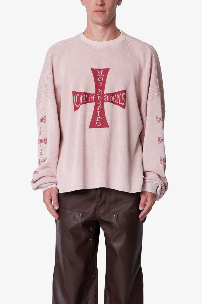 Washed LA Thermal Shirt - Washed White | mnml