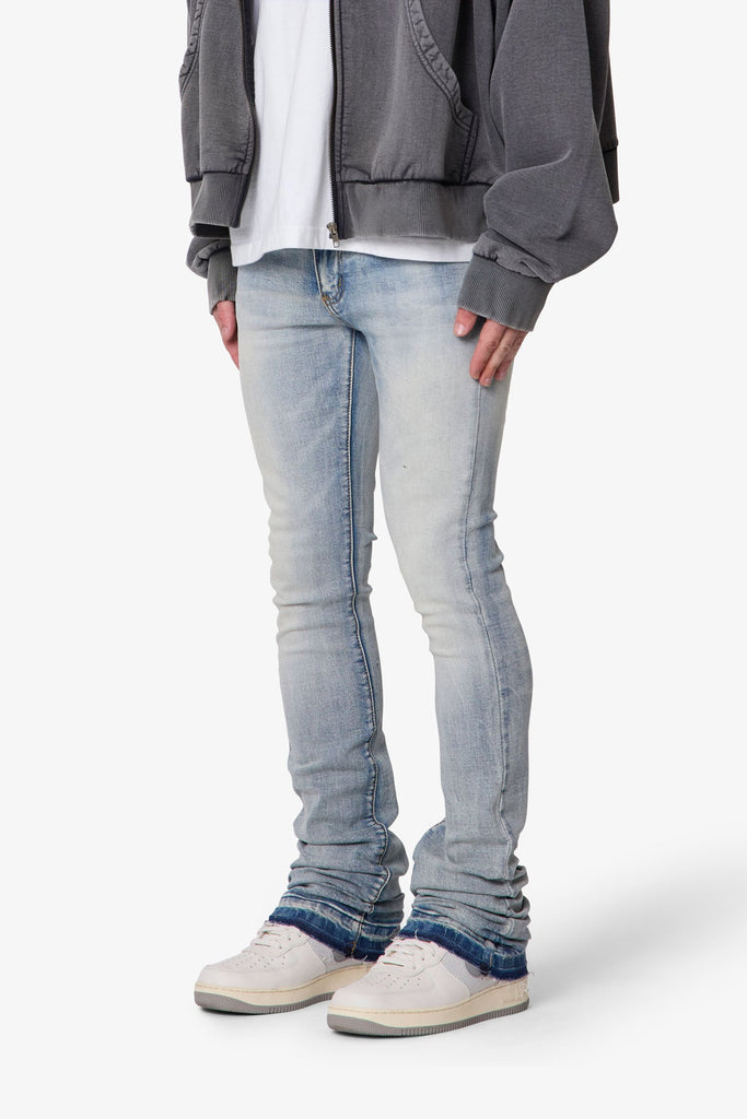 X514 Skinny Stacked Denim - Medium Blue | mnml | shop now