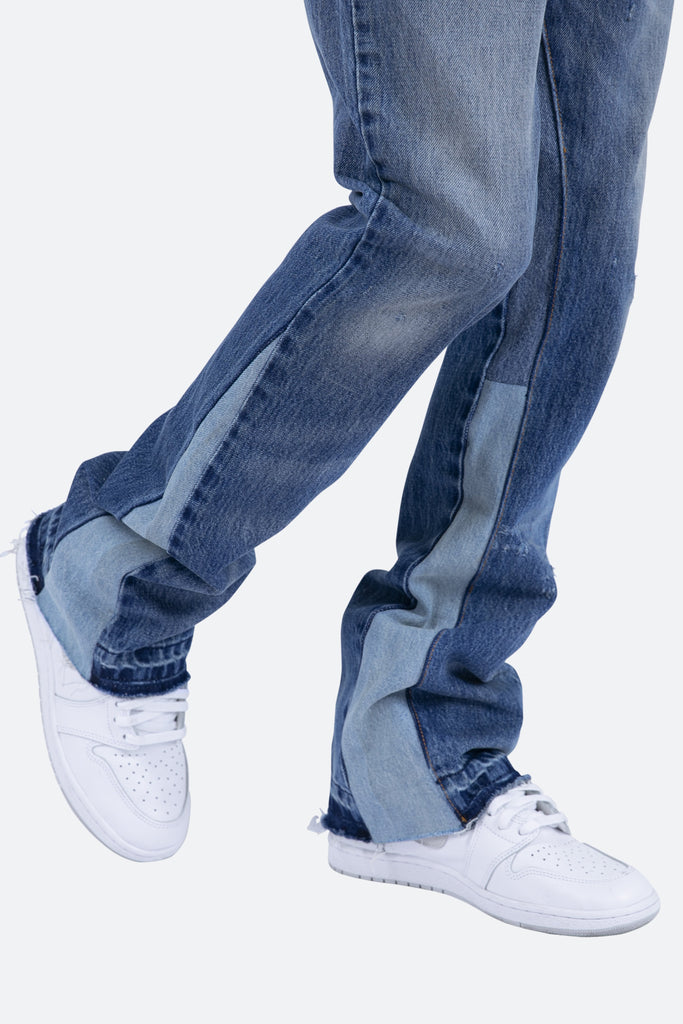 B133 Flare Denim - Blue | mnml | shop now