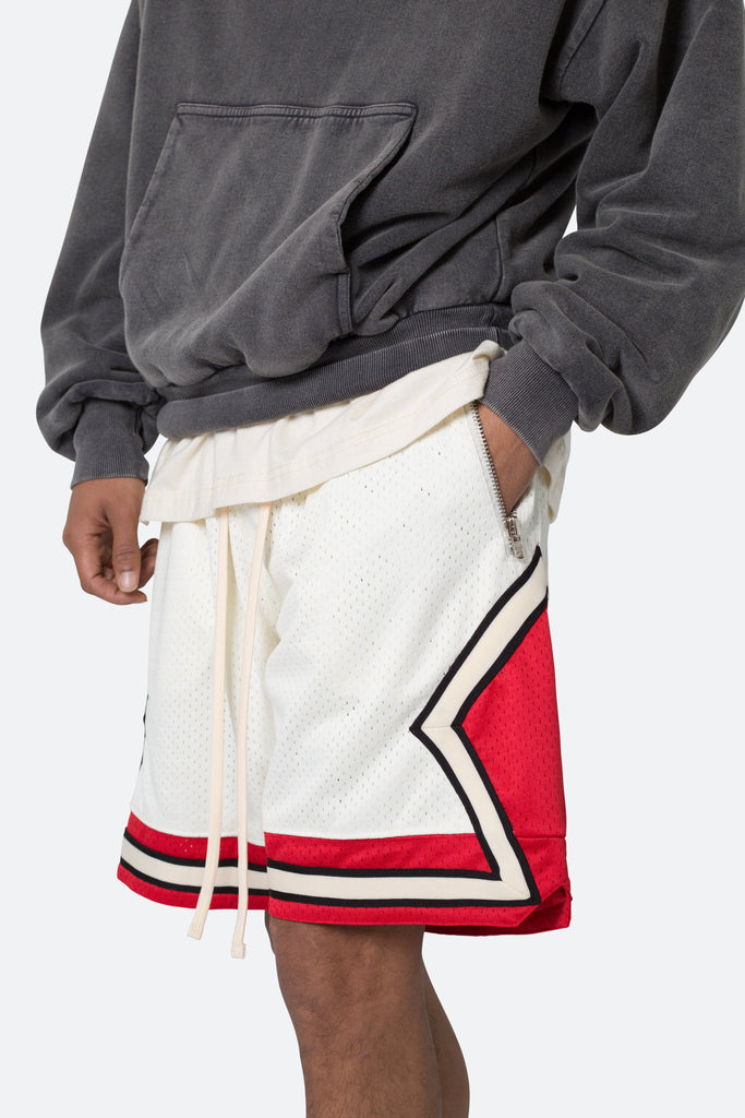 Classic Basketball Shorts - Red/White, mnml