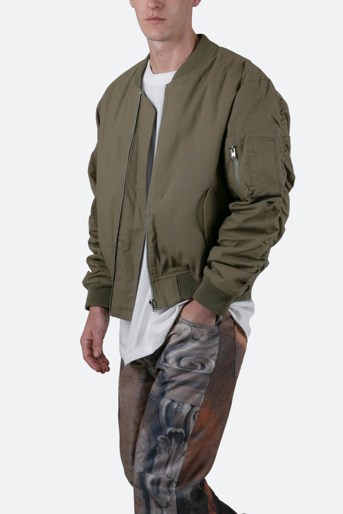 Vince ruched 2024 bomber jacket