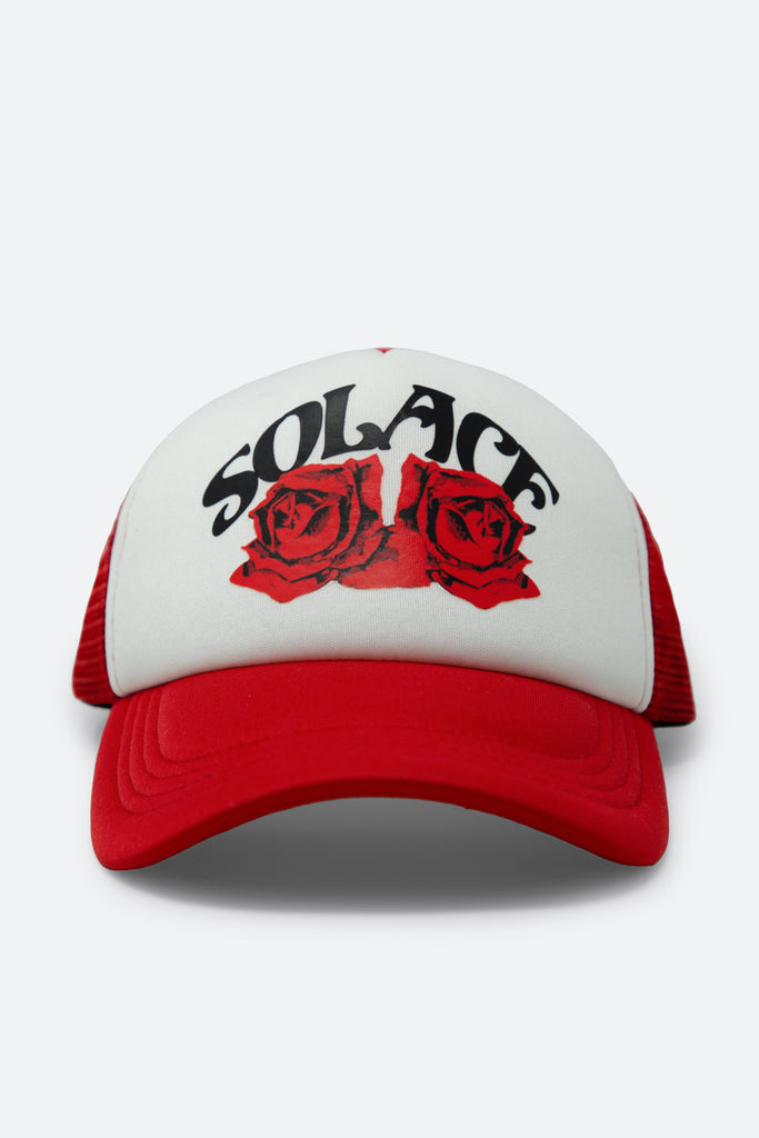 Solace Cap - Red/White | mnml | shop now