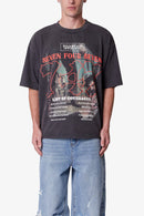 Camiseta estampada 747 - Negro lavado