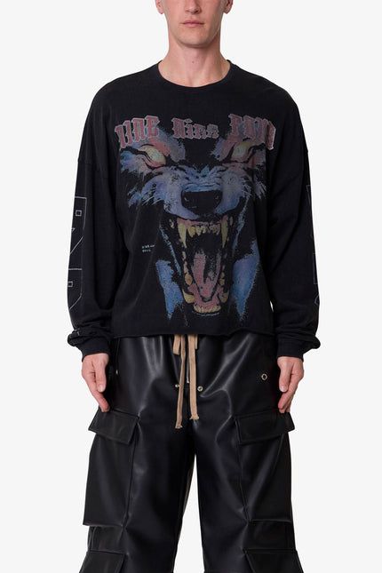 994 Wolf L/S Tee - Black
